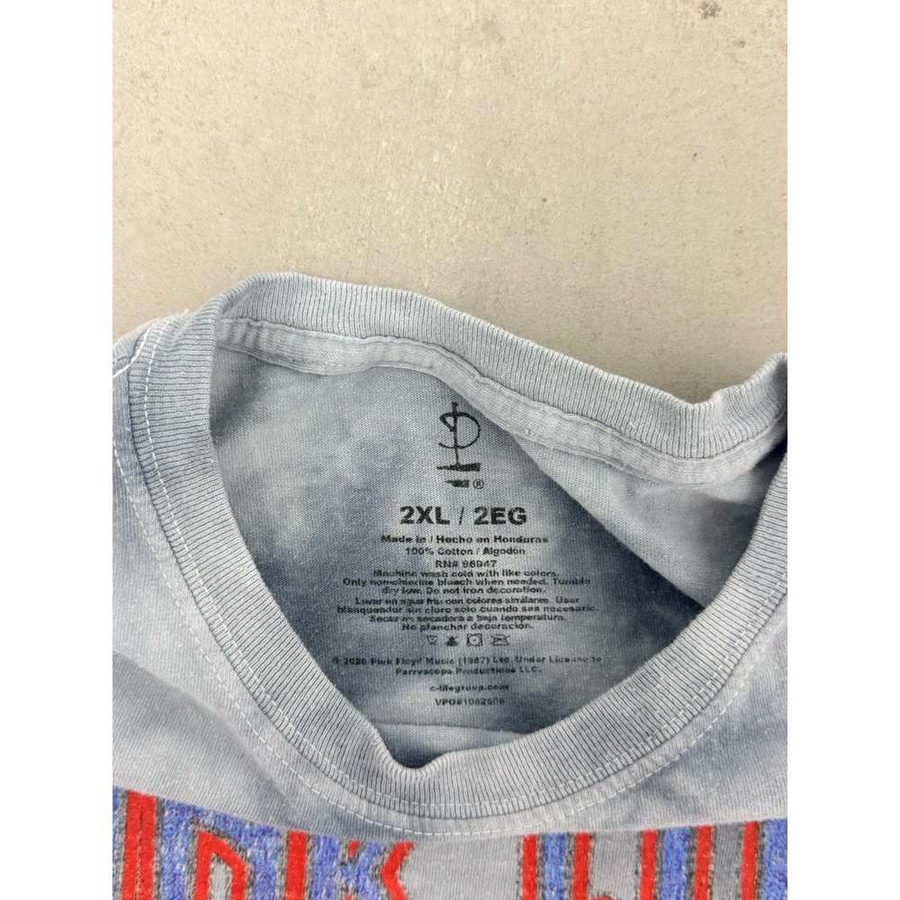 Pink Floyd The Division Bell Tour 1994 T Shirt 2XL Tie Dye Gray Rock Band Modern - Picture 3 of 6